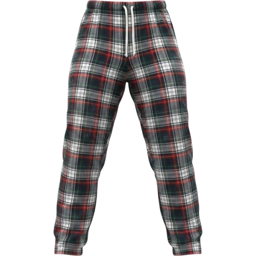 J.Crew Pajama Pants Mens L Red Green Tartan Plaid Cotton Flannel Lounge Pockets